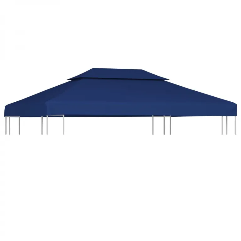 Pavillon Gartenzelt-Dachplane mit Kaminabzug 310 g / m 4x3 m Blau