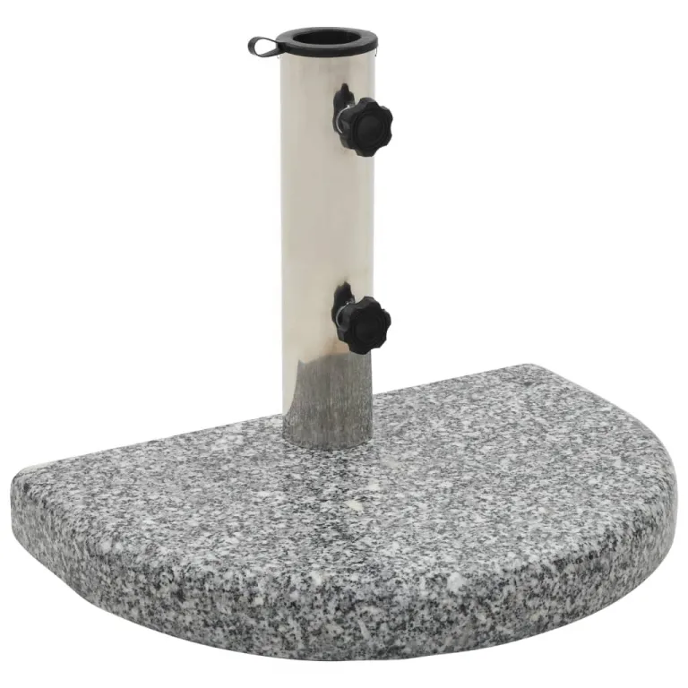 Sonnenschirmstnder Granit 10 kg Gebogen Grau