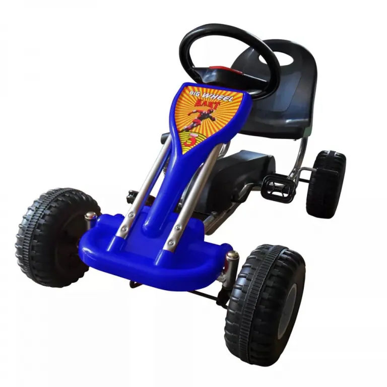 Tretfahrzeug Kinderfahrzeug Trampelauto Pedal-Gokart Blau