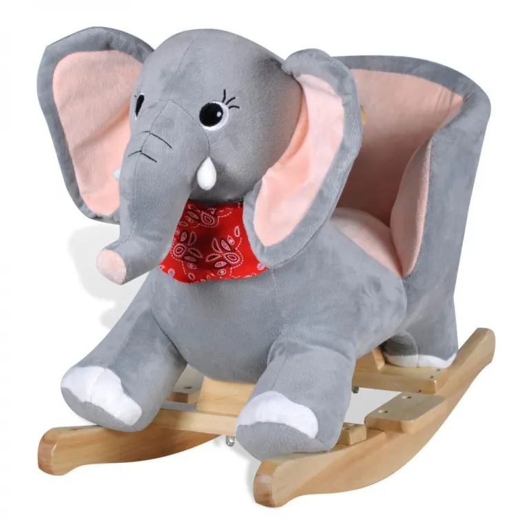 Schaukeltier Schaukelpferd Plsch Schaukelspielzeug Babyschaukel Elefant