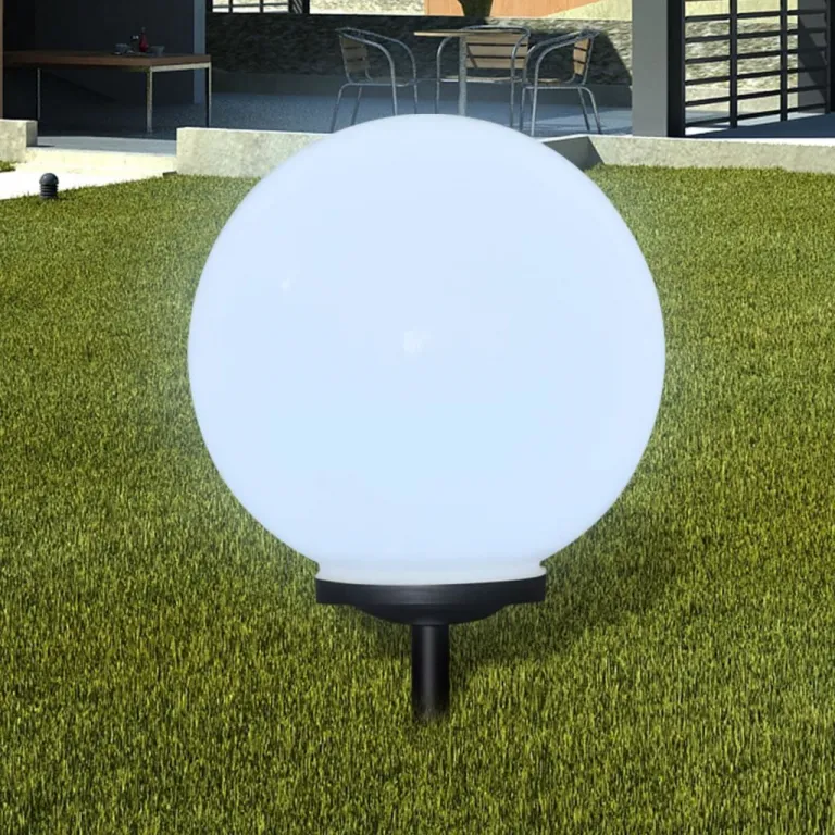 Garten-Wegeleuchte Solar LED Kugel 1 Stk. 40 cm mit Erdspie Gartenlampe Garten