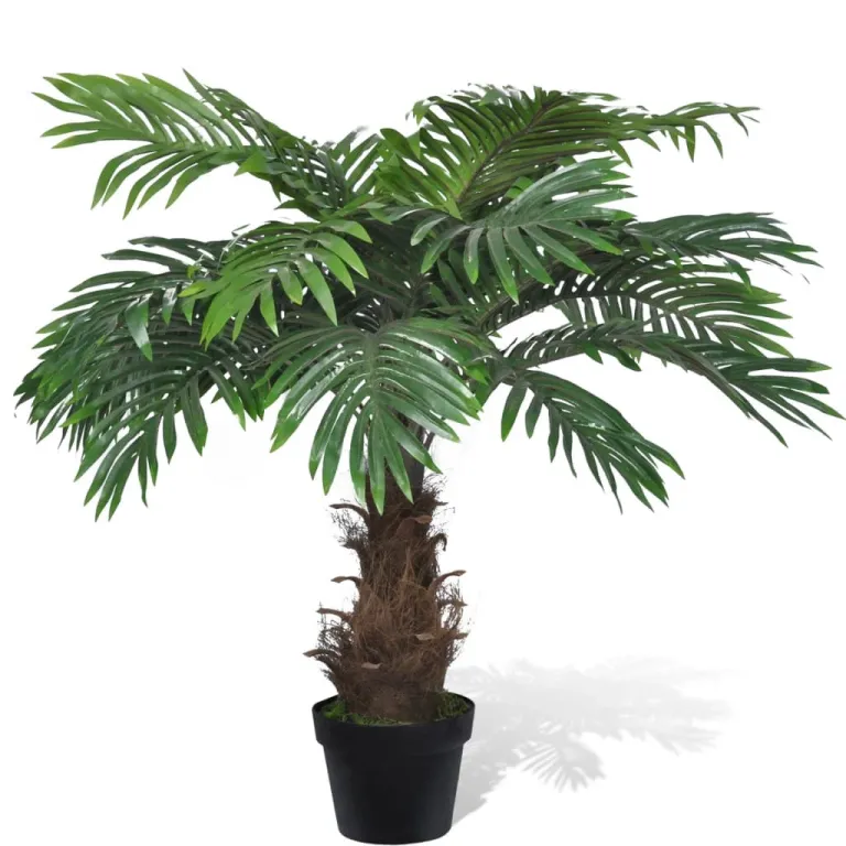 Naturgetreue Knstliche Cycus-Palme mit Topf 80 cm Pflanze realistisch echt