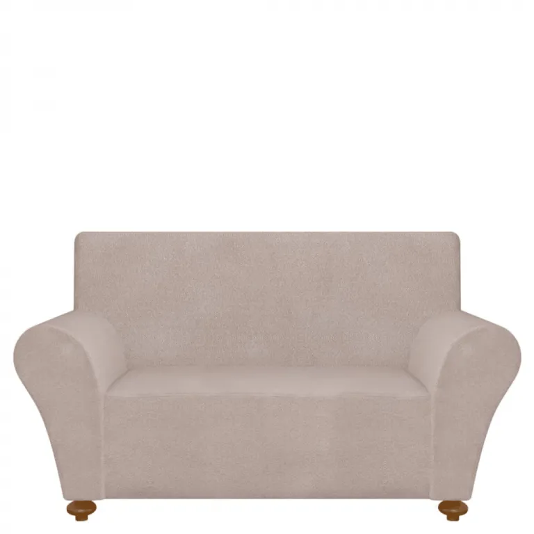Sofahusse Sofabezug Stretchhusse Beige Polyester-Jersey