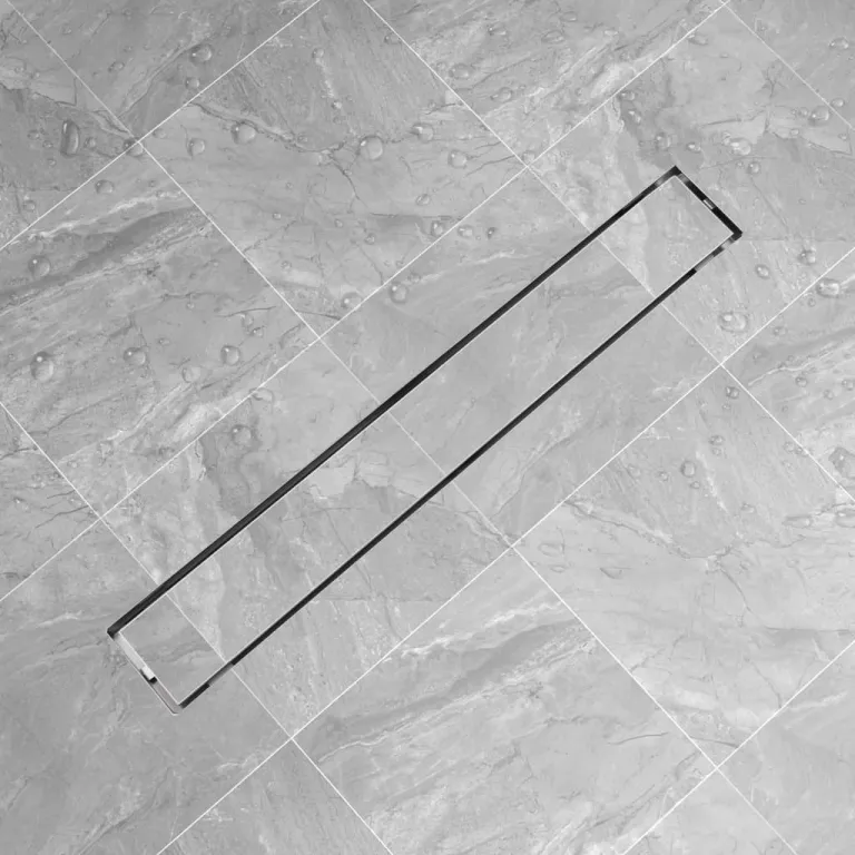 Duschablauf Linear 830x140 mm Edelstahl Duschrinne Bodenablauf Abflussrinne