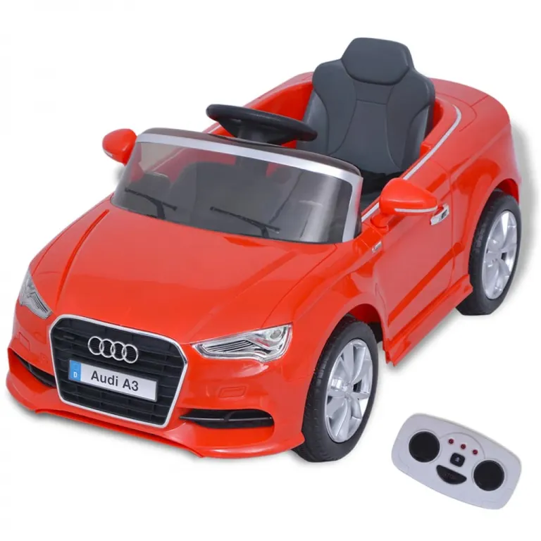 Kinderfahrzeug Kinder-Aufsitzauto Fernbedienung Audi A3 Elektrofahrzeug Rot