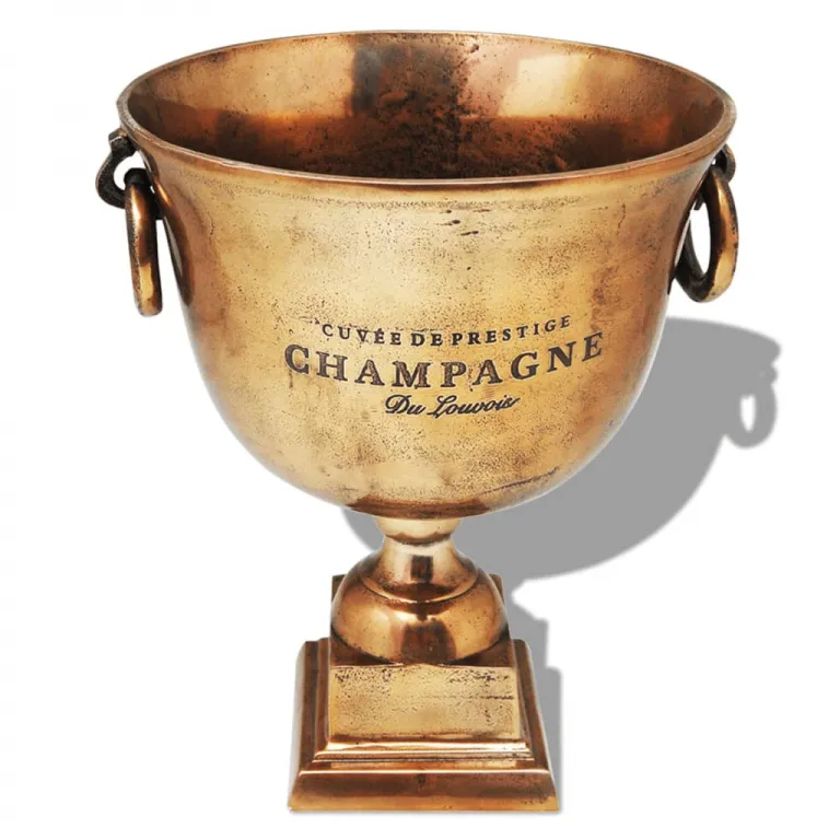 Champagner-Khler Pokal Kupfer Braun