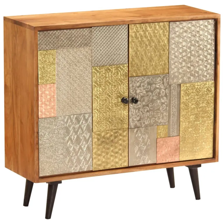 Sideboard 80 x 30 x 75 cm Akazie Massivholz