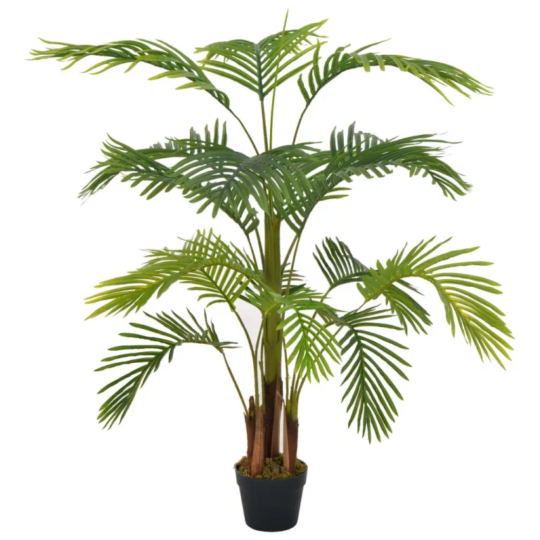 Knstliche Pflanze Palme mit Topf Grn 120 cm Pflanze realistisch echt