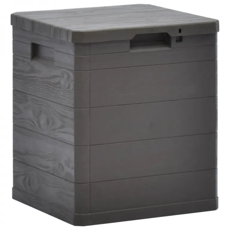 Kissenbox Auflagenbox Gartentruhe Aufbewahrungsbox 90 L Braun