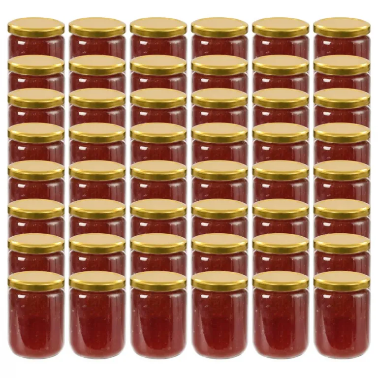 Marmeladenglser mit Goldenem Deckel 48 Stk. 230 ml