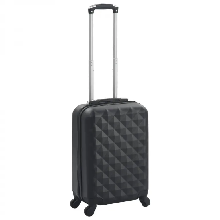 Koffer Set Hartschalen-Trolley Schwarz ABS
