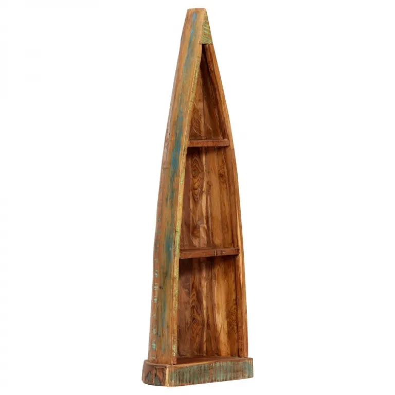 Holzschrank in Bootform 40x30x130 cm Altholz Massiv