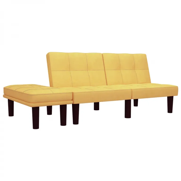 2-Sitzer-Sofa Gelb Stoff Couch