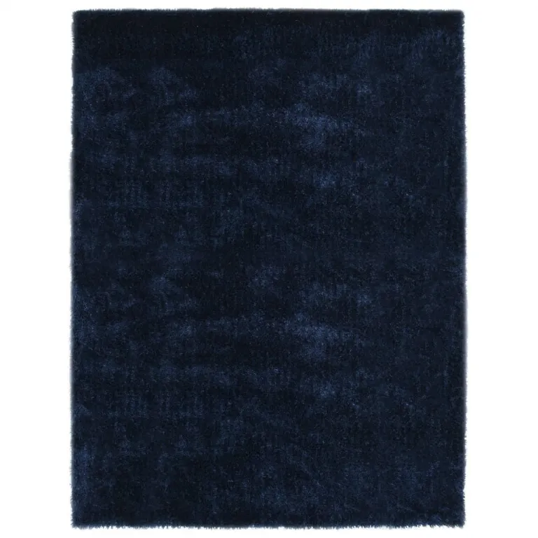 Hochflor-Teppich 160 x 230 cm Blau Teppich