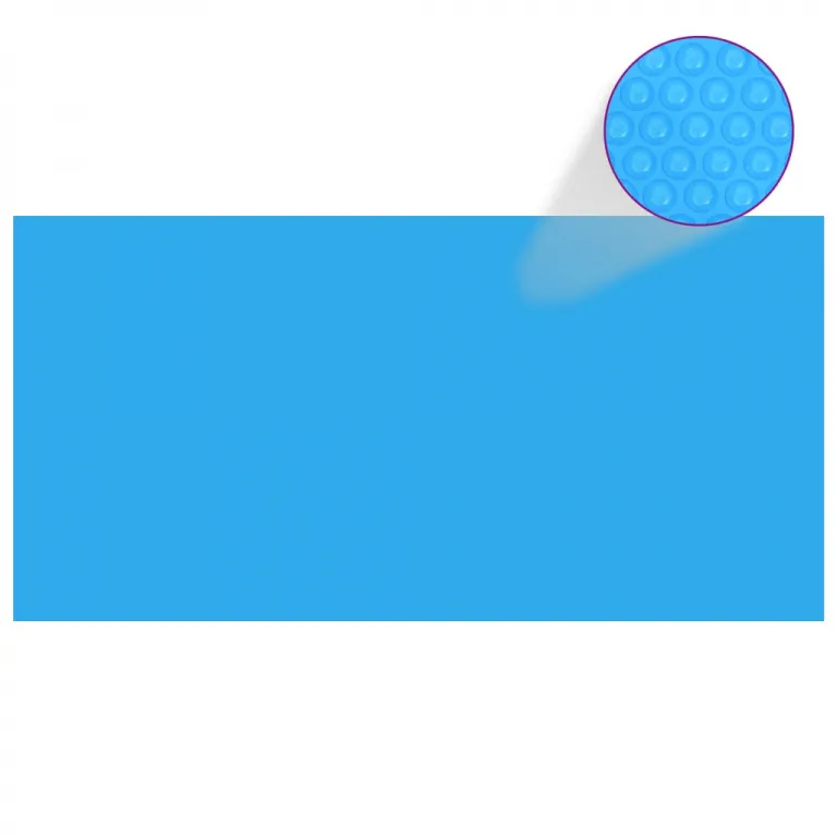 Poolplane Poolabdeckung Abdeckplane Blau 488244 cm PE