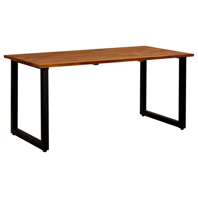 Gartentisch mit Beinen in U-Form 1608075 cm Akazie Massivholz Holz