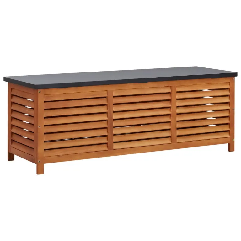 Kissenbox Auflagenbox Gartenbox 150x50x55 cm Eukalyptus Massivholz Holz