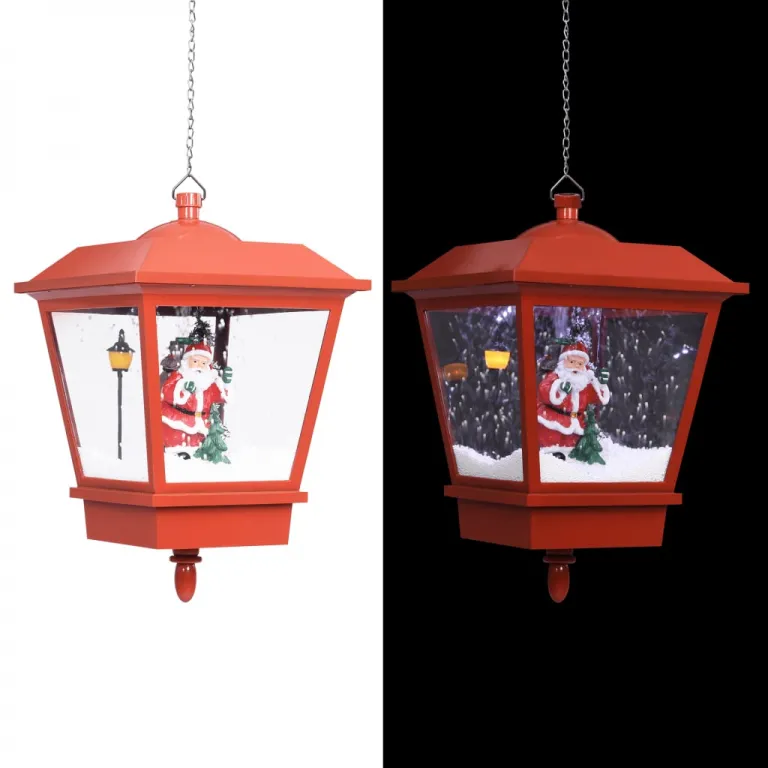 Weihnachts-Hngelampe LED-Licht und Weihnachtsmann Rot 272745