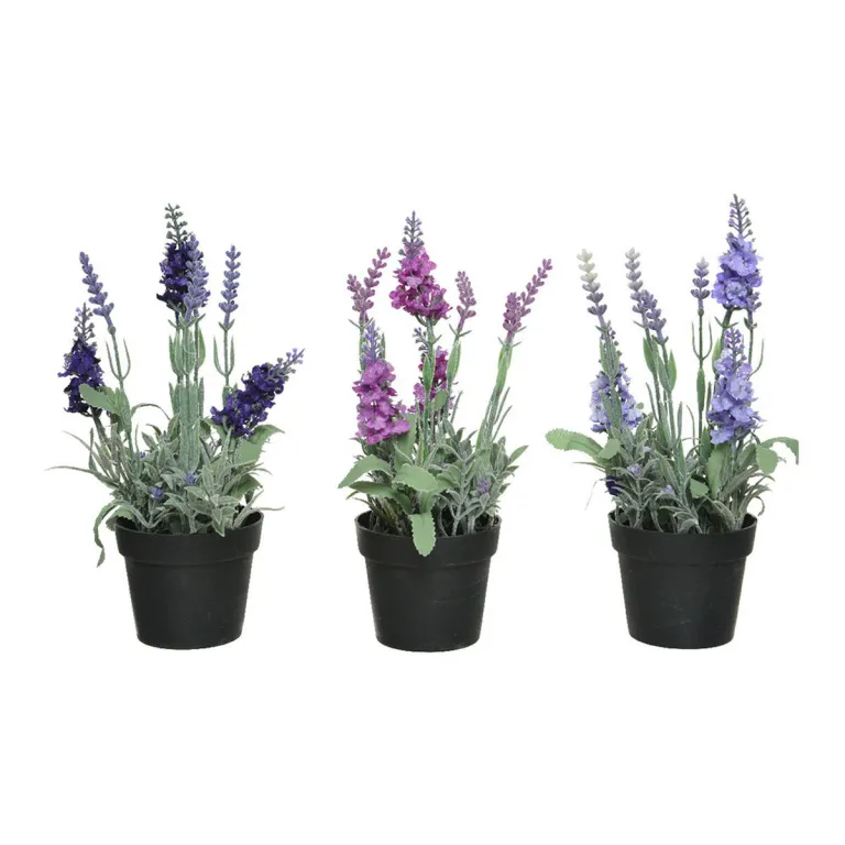 Dekorationspflanze 25 cm PVC Lavendel