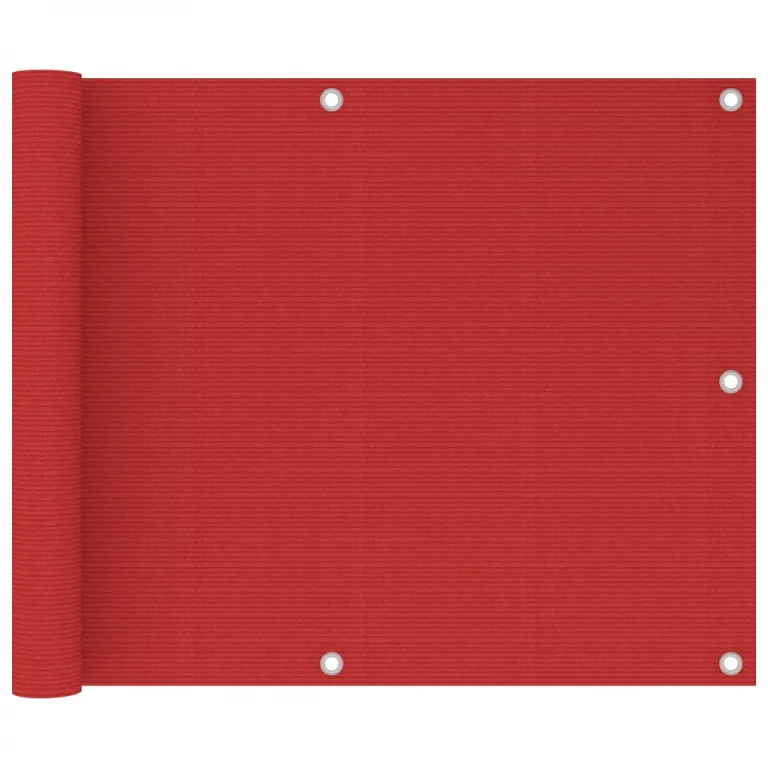 Balkon-Sichtschutz Rot 75x600 cm HDPE