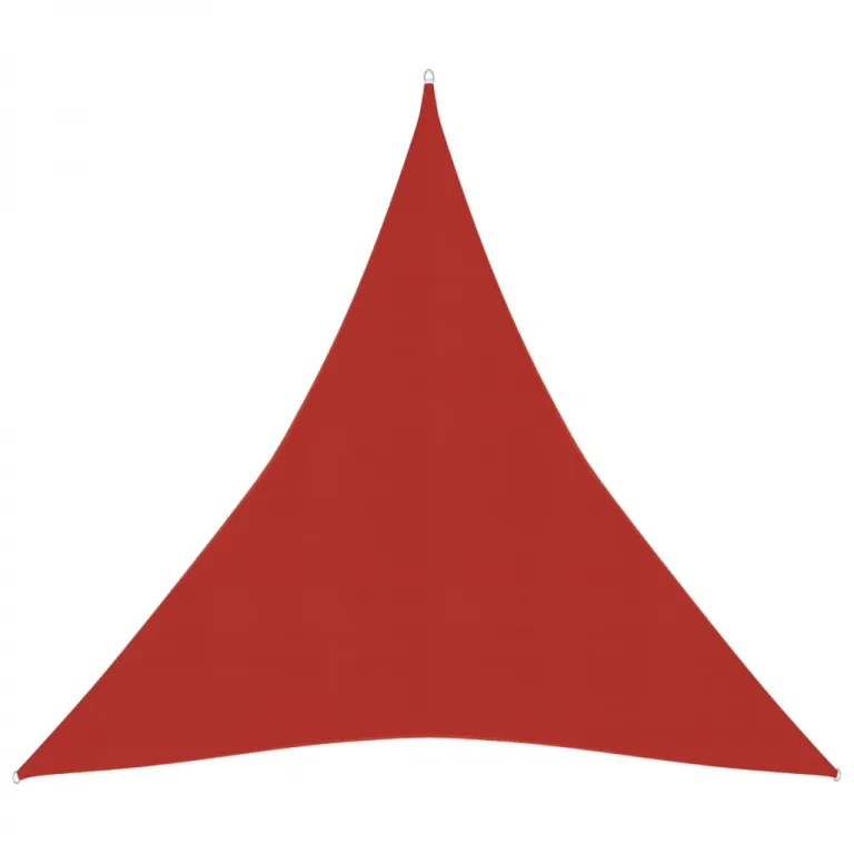 Sonnensegel 160 g / m Rot 3x4x4 m HDPE Beschattung Dreieck
