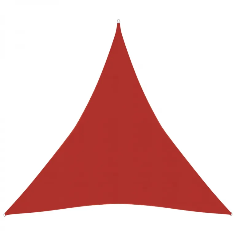 Sonnensegel 160 g / m Rot 4x5x5 m HDPE Beschattung Dreieck
