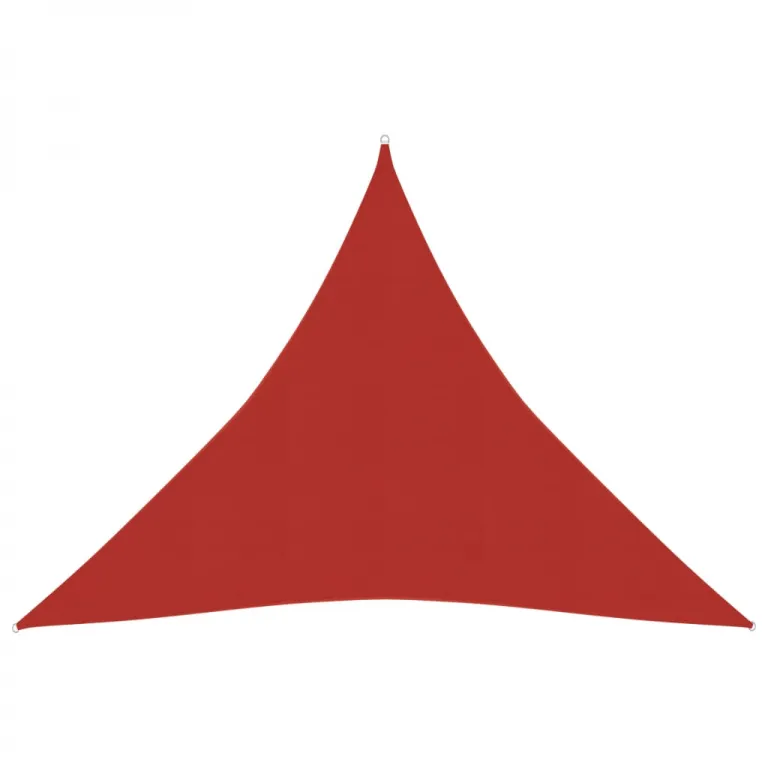 Sonnensegel 160 g / m Rot 5x5x5 m HDPE Beschattung Dreieck