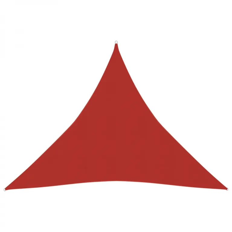 Sonnensegel 160 g / m Rot 6x6x6 m HDPE Beschattung Dreieck