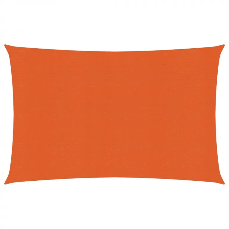Sonnensegel 160 g / m Orange 3,5x4,5 m HDPE Beschattung Rechteck