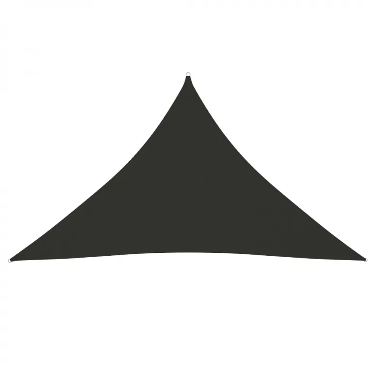 Sonnensegel Oxford-Gewebe Dreieckig 3,5x3,5x4,9 m Anthrazit Beschattung