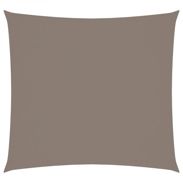 Sonnensegel Oxford-Gewebe Quadratisch 5x5 m Taupe Beschattung