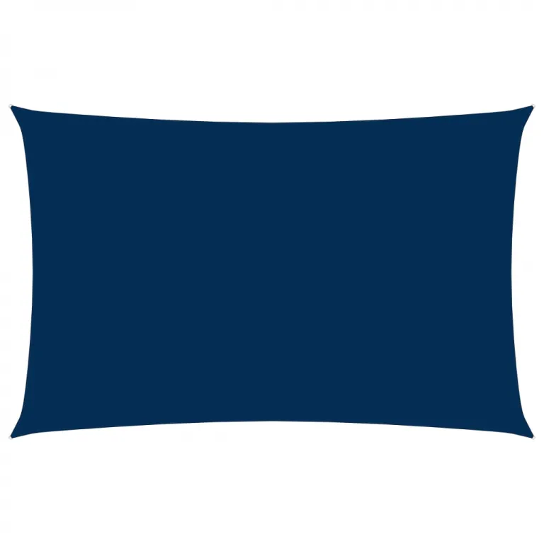 Sonnensegel Oxford-Gewebe Rechteckig 2,5x5 m Blau Sonnenschutz Beschattung