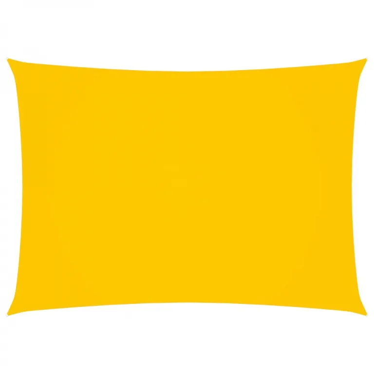 Sonnensegel Oxford-Gewebe Rechteckig 3x5 m Gelb Sonnenschutz Beschattung