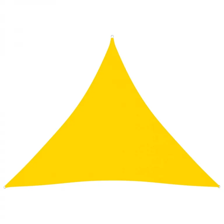 Sonnensegel Oxford-Gewebe Dreieckig 3x3x3 m Gelb Sonnenschutz Beschattung