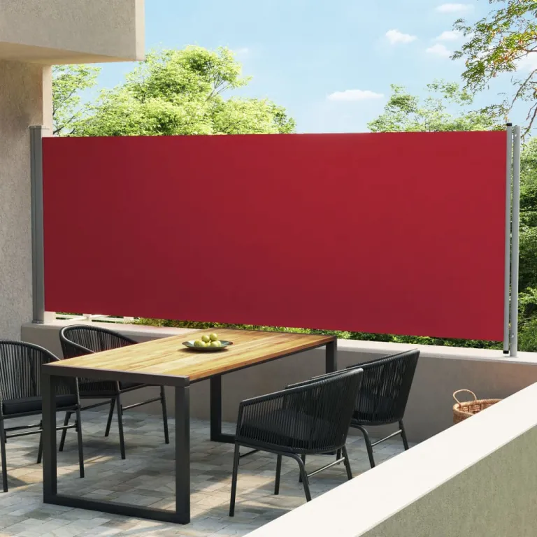 Ausziehbare Seitenmarkise 600x170 cm Rot