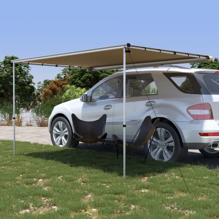 Wohnwagen-Markise Zelt-Vorzelt Vordach Sonnenschutz 3x2x2,15 m Beige