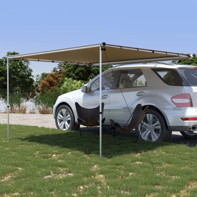 Wohnwagen-Markise Zelt-Vorzelt Vordach Sonnenschutz 3x2,5x2,15 m Beige