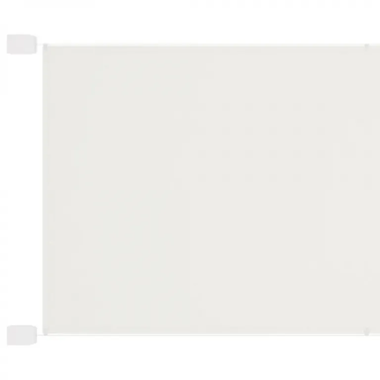 Senkrechtmarkise Wei 60x420 cm Oxford-Gewebe Sichtschutz Windschutz Terrasse