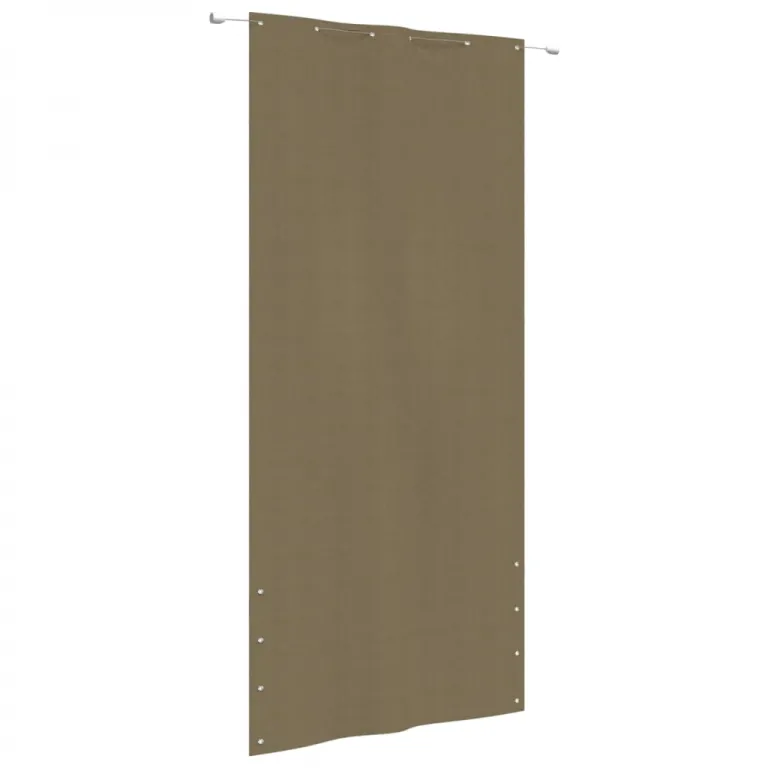 Balkon-Sichtschutz Taupe 120x240 cm Oxford-Gewebe