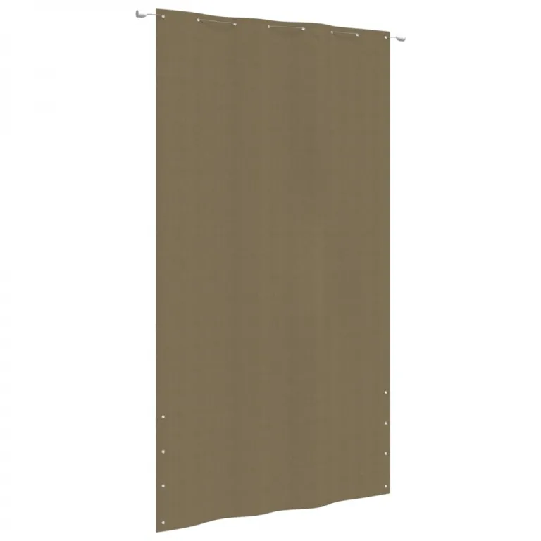 Balkon-Sichtschutz Taupe 160x240 cm Oxford-Gewebe Windschutz Sonnenschutz Terras