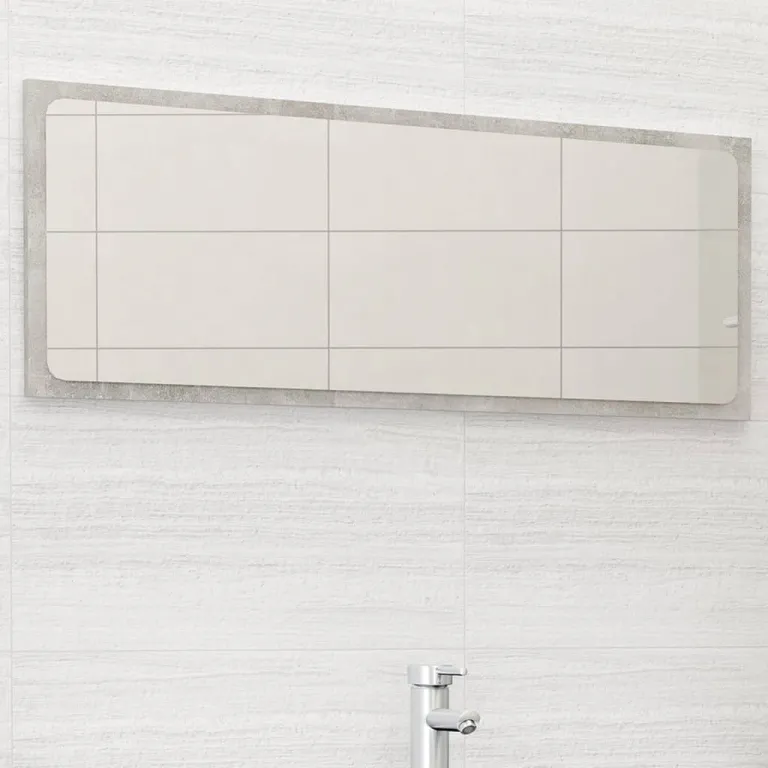 Badspiegel Betongrau 100x1,5x37 cm Spanplatte
