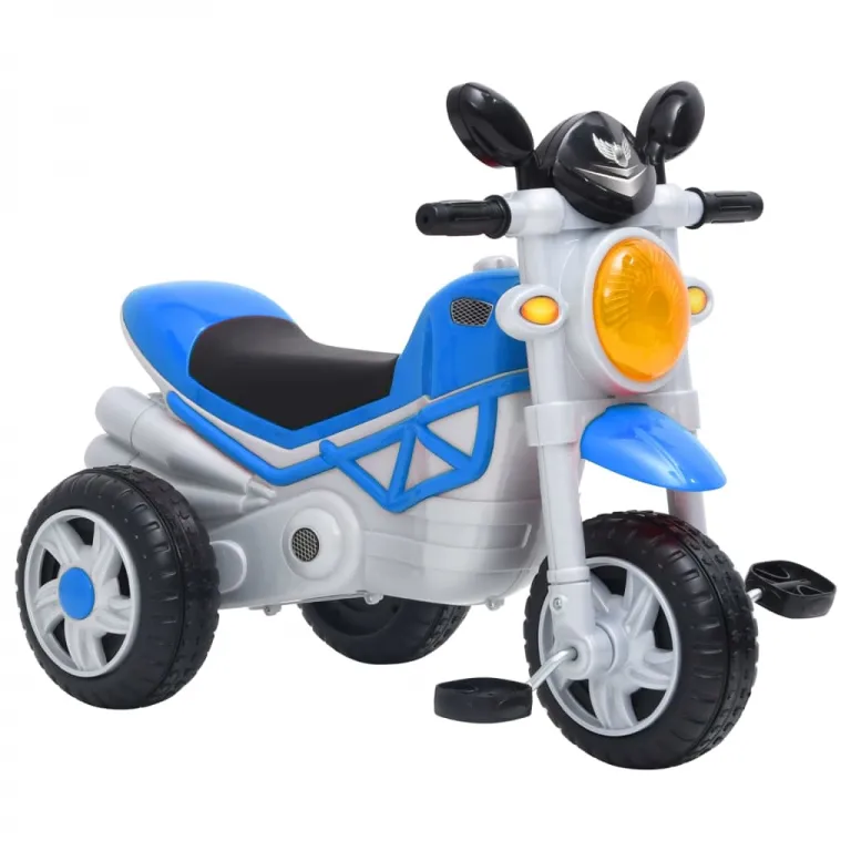 Dreirad Kinderfahrzeug Motorrad Trampelfahrzeug Blau