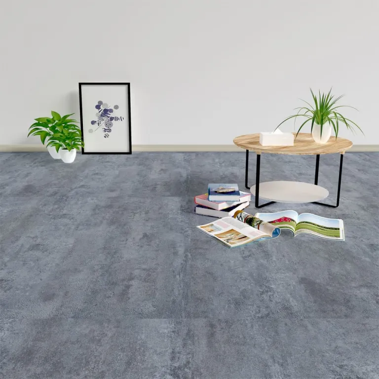 PVC Laminatbden Selbstklebend Dielen Bodenbelag Boden Fliesen 20 Stk. 1,86 m Grauer Marmor Vinylboden Bodenbelag Fuboden Vinyl