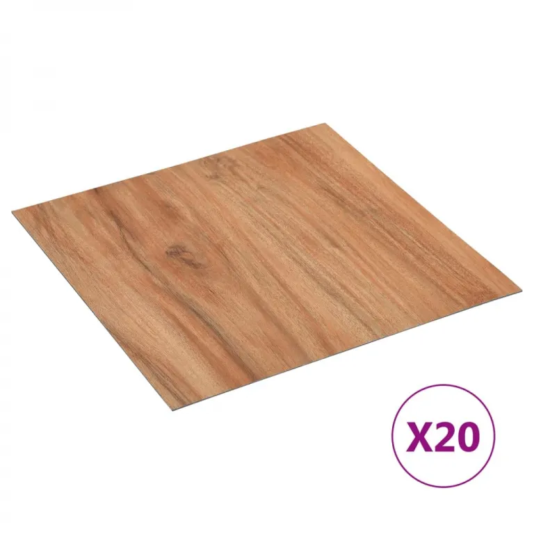 PVC Laminatbden Selbstklebend Dielen Bodenbelag Boden Fliesen 20 Stk. 1,86 m Helles Holz Vinylboden Bodenbelag Fuboden Vinyl