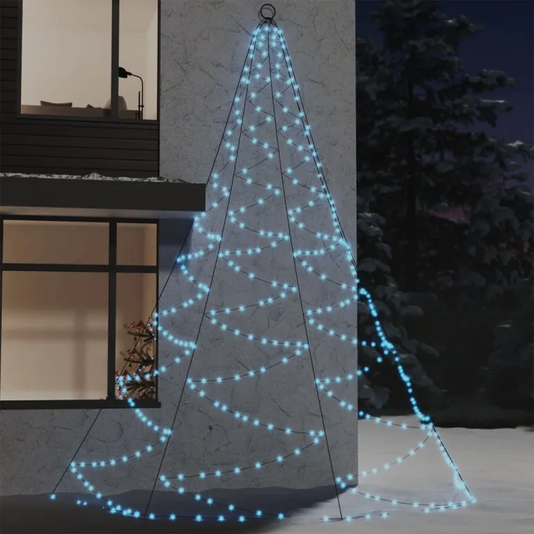LED-Wandbaum mit Metallhaken 720 LED Kaltwei 5m Indoor Outdoor