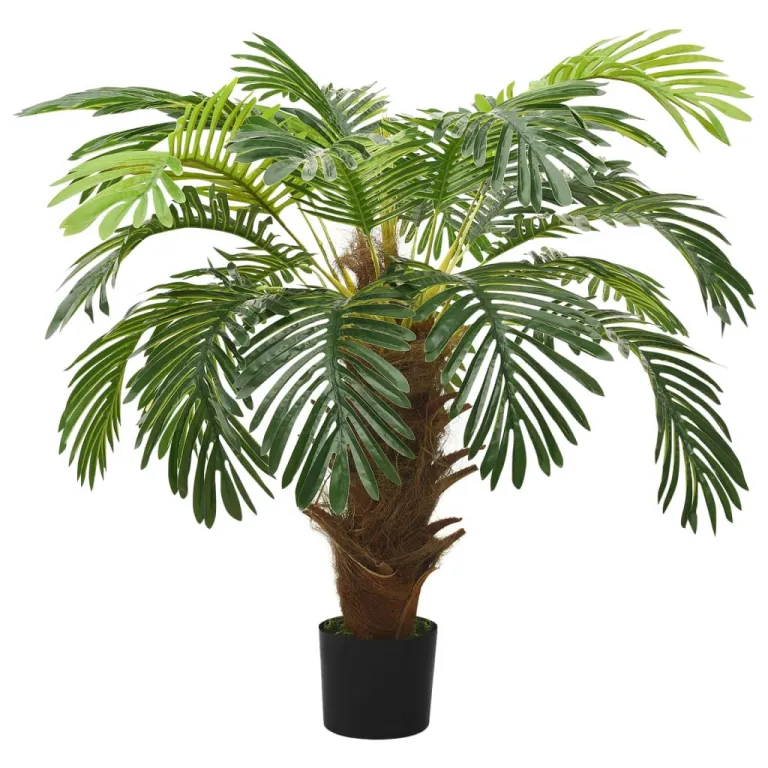 Knstliche Palme Cycas mit Topf 90 cm Grn Pflanze realistisch echt
