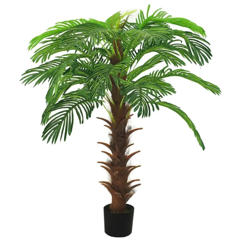 Knstliche Palme Cycas mit Topf 140 cm Grn Pflanze realistisch echt