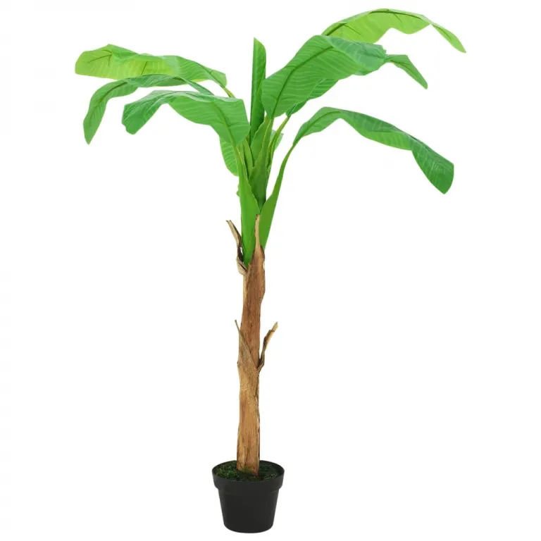 Knstlicher Bananenbaum mit Topf 165 cm Grn Pflanze realistisch echt