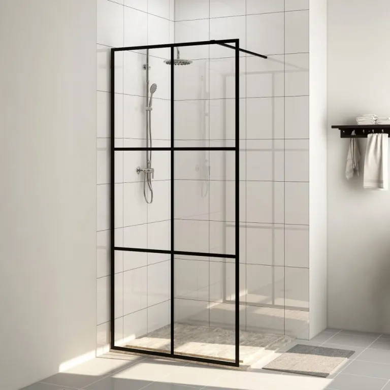 Walk In Duschwand fr Begehbare Dusche mit Klarem ESG Glas 80x195 cm