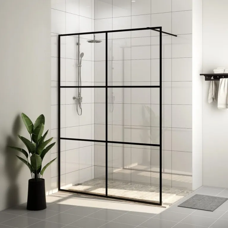 Walk In Duschwand fr Begehbare Dusche mit Klarem ESG-Glas 140x195 cm